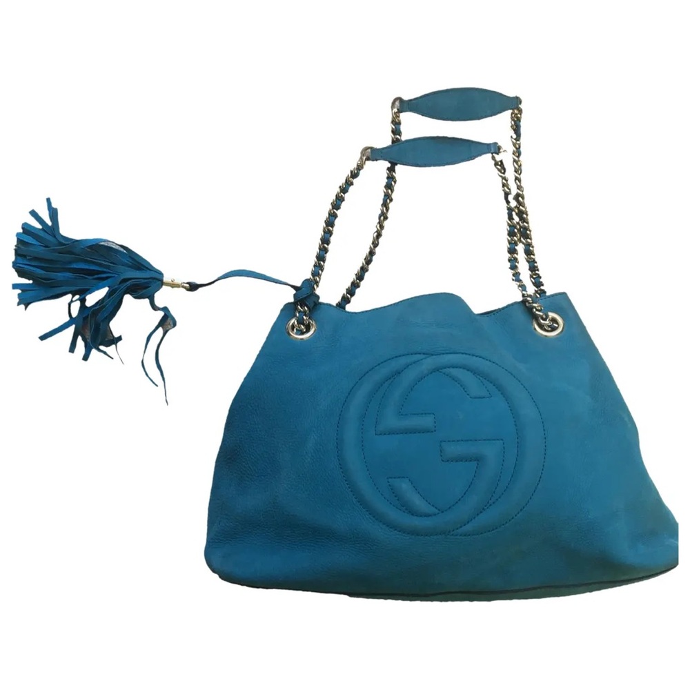 Gucci Soho boho purse! Blue Suede! Gorgeous color!